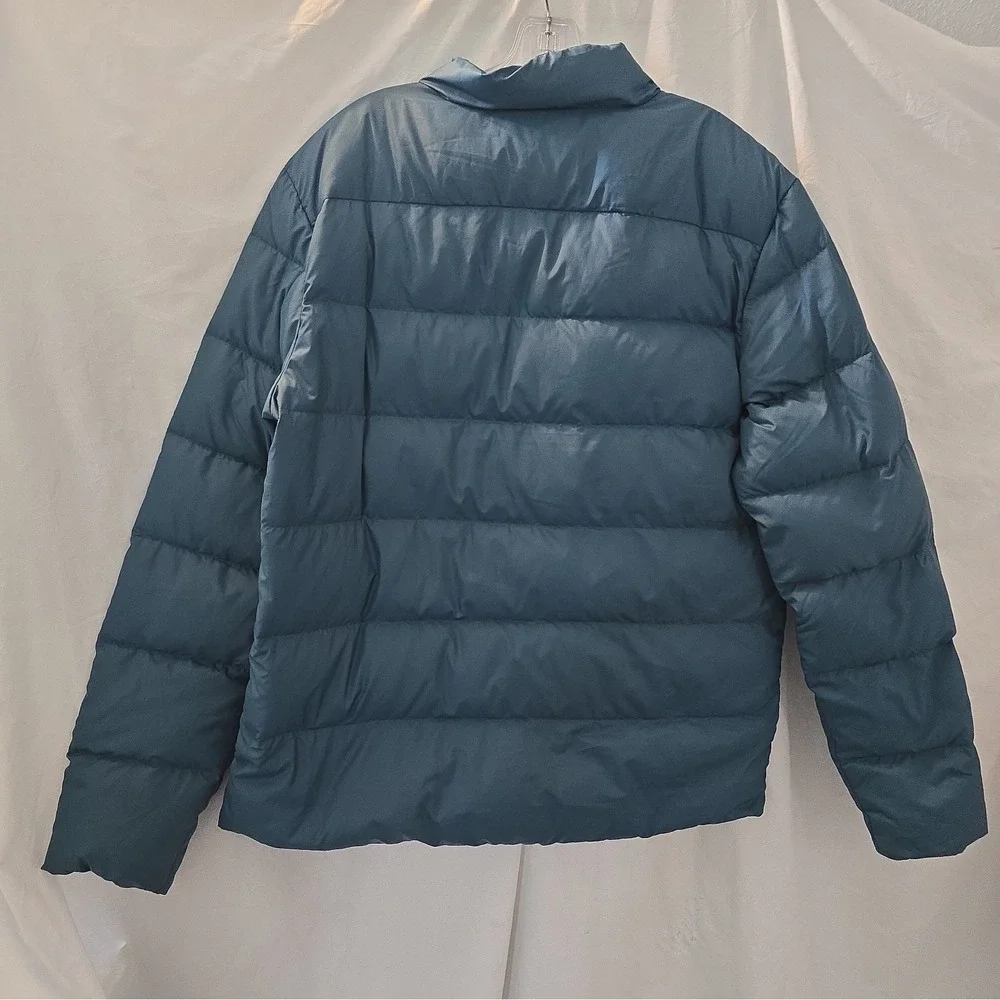 Flylow Men's Puffer Goose Down Jacket Coat Green Size L Outdoor Ski Snowboard
